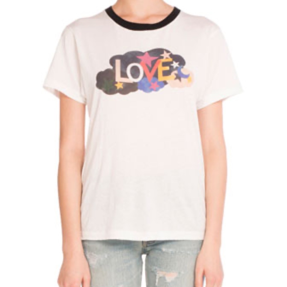 Saint Laurent ROUND NECK LOVE T SHIRT